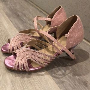 Pink dancing heels